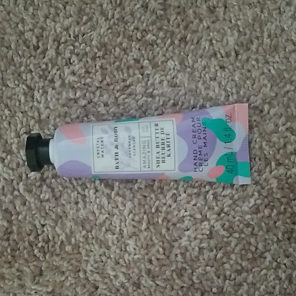 Crystal water hand cream
